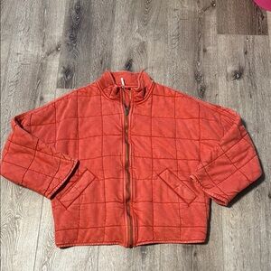 Free People Dolman Quilted Zip-Up Jacket